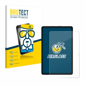 Face avant d’un emballage produit avec le logo de la marque BROTECT. À côté, l’appareil Xiaomi Redmi Pad Pro 5G est représenté