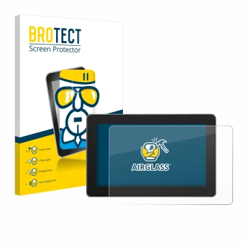 Face avant d’un emballage produit avec le logo de la marque BROTECT. À côté, l’appareil SmallHD Indie 5 est représenté avec la