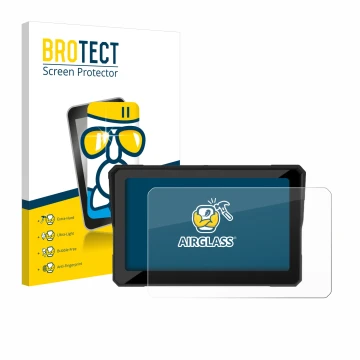 Face avant d’un emballage produit avec le logo de la marque BROTECT. À côté, l’appareil Carpuride W702B 7