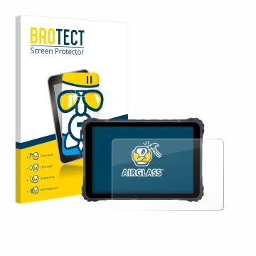 Face avant d’un emballage produit avec le logo de la marque BROTECT. À côté, l’appareil Topicon MDT865 est représenté avec la 