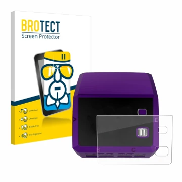 Face avant d’un emballage produit avec le logo de la marque BROTECT. À côté, l’appareil SkyRc Q200 neo est représenté avec la 