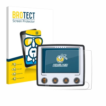 Face avant d’un emballage produit avec le logo de la marque BROTECT. À côté, l’appareil Skytraxx 5 Mini est représenté avec la