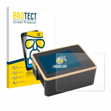 Face avant d’un emballage produit avec le logo de la marque BROTECT. À côté, l’appareil Junsi iCharger X6 est représenté avec 