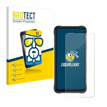 Face avant d’un emballage produit avec le logo de la marque BROTECT. À côté, l’appareil GlobeXplorer GPX Pro 4 est représenté 