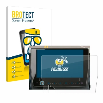 Face avant d’un emballage produit avec le logo de la marque BROTECT. À côté, l’appareil Xzent F-285 est représenté avec la pro