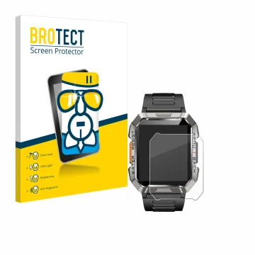Face avant d’un emballage produit avec le logo de la marque BROTECT. À côté, l’appareil Baolubao W60 est représenté avec la pr