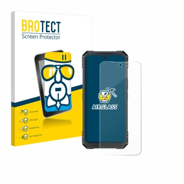 Face avant d’un emballage produit avec le logo de la marque BROTECT. À côté, l’appareil Cubot King Kong Star 2 est représenté 