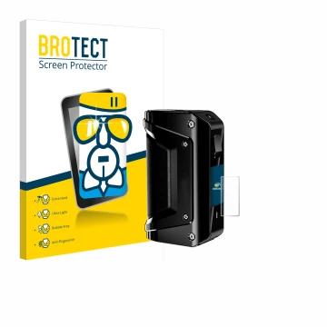 Face avant d’un emballage produit avec le logo de la marque BROTECT. À côté, l’appareil geekvape Aegis 3 est représenté avec l