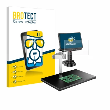 Face avant d’un emballage produit avec le logo de la marque BROTECT. À côté, l’appareil Tomlov TM4K-AF-MAX est représenté avec