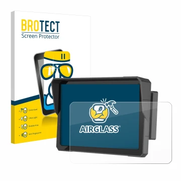 Face avant d’un emballage produit avec le logo de la marque BROTECT. À côté, l’appareil Carpuride W702B Pro 7