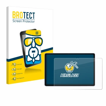 Face avant d’un emballage produit avec le logo de la marque BROTECT. À côté, l’appareil Alldocube iPlay 60 Pro 11