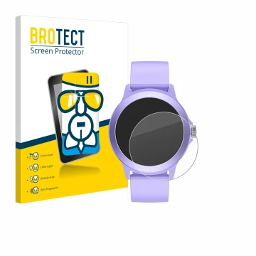 Face avant d’un emballage produit avec le logo de la marque BROTECT. À côté, l’appareil SPC Smartee Duo Vivo 1.27