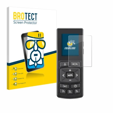 Face avant d’un emballage produit avec le logo de la marque BROTECT. À côté, l’appareil Minn Kota Advanced GPS Navigation est 