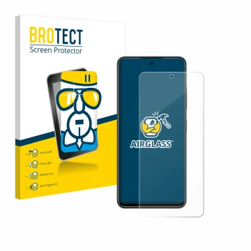 Face avant d’un emballage produit avec le logo de la marque BROTECT. À côté, l’appareil Nubia Focus 5G est représenté avec la 