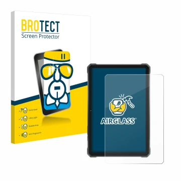 Face avant d’un emballage produit avec le logo de la marque BROTECT. À côté, l’appareil Hotwav R9 Pro est représenté avec la p