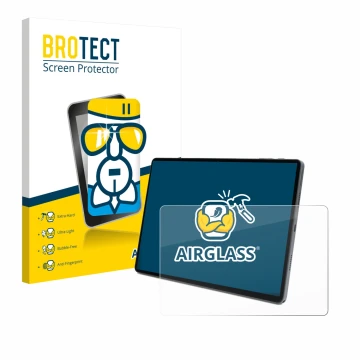 Face avant d’un emballage produit avec le logo de la marque BROTECT. À côté, l’appareil Terra Pad 1007 10.95