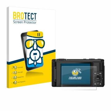 Face avant d’un emballage produit avec le logo de la marque BROTECT. À côté, l’appareil Yashica City 200 est représenté avec l