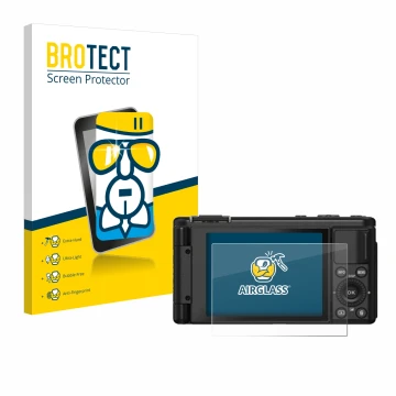 Face avant d’un emballage produit avec le logo de la marque BROTECT. À côté, l’appareil Yashica City 100 est représenté avec l