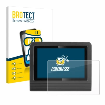 Face avant d’un emballage produit avec le logo de la marque BROTECT. À côté, l’appareil Launch X-431 V+ 5.0 Pro3S est représen