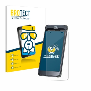 Face avant d’un emballage produit avec le logo de la marque BROTECT. À côté, l’appareil Orderman 10 est représenté avec la pro