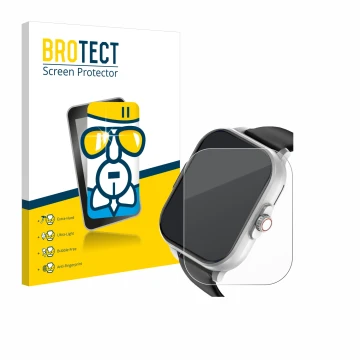 Face avant d’un emballage produit avec le logo de la marque BROTECT. À côté, l’appareil YYKY E02 2.01