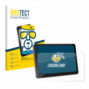 Face avant d’un emballage produit avec le logo de la marque BROTECT. À côté, l’appareil Carpuride W712D 7