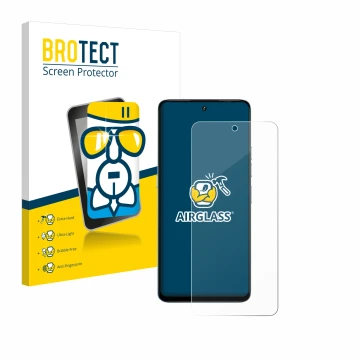 Face avant d’un emballage produit avec le logo de la marque BROTECT. À côté, l’appareil Umidigi Note 100 est représenté avec l