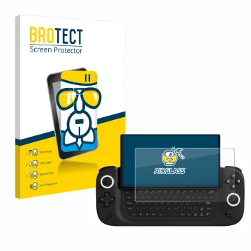 Face avant d’un emballage produit avec le logo de la marque BROTECT. À côté, l’appareil Antec Core HS est représenté avec la p