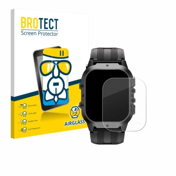 Face avant d’un emballage produit avec le logo de la marque BROTECT. À côté, l’appareil Oukitel BT20 1.96