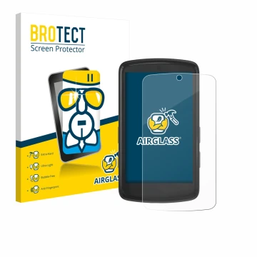 Face avant d’un emballage produit avec le logo de la marque BROTECT. À côté, l’appareil Bryton Rider S810 est représenté avec 