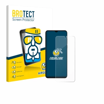 Face avant d’un emballage produit avec le logo de la marque BROTECT. À côté, l’appareil ZTE Nubia Neo est représenté avec la p