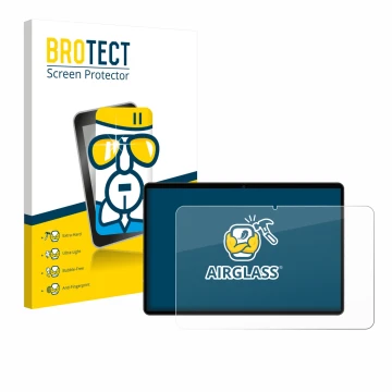 Face avant d’un emballage produit avec le logo de la marque BROTECT. À côté, l’appareil Meberry M8 est représenté avec la prot