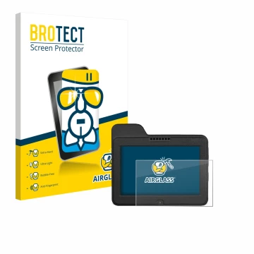 Face avant d’un emballage produit avec le logo de la marque BROTECT. À côté, l’appareil Naviter Omni est représenté avec la pr