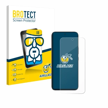 Face avant d’un emballage produit avec le logo de la marque BROTECT. À côté, l’appareil Infinix GT 30 Pro est représenté avec 