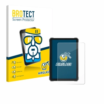 Face avant d’un emballage produit avec le logo de la marque BROTECT. À côté, l’appareil Hotwav R9 Plus est représenté avec la 