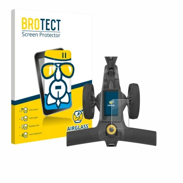 Face avant d’un emballage produit avec le logo de la marque BROTECT. À côté, l’appareil PowaKaddy CT10 est représenté avec la 