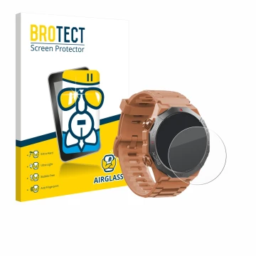Face avant d’un emballage produit avec le logo de la marque BROTECT. À côté, l’appareil Qecnato S10 1.39