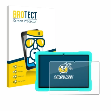 Face avant d’un emballage produit avec le logo de la marque BROTECT. À côté, l’appareil UJJ U8 est représenté avec la protecti