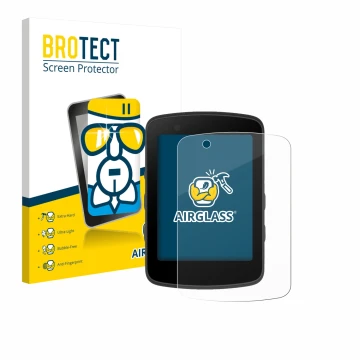 Face avant d’un emballage produit avec le logo de la marque BROTECT. À côté, l’appareil Bryton Rider 550 est représenté avec l