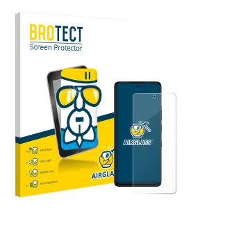 Face avant d’un emballage produit avec le logo de la marque BROTECT. À côté, l’appareil TCL 50 Pro NXTPaper 5G est représenté 
