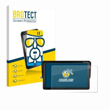 Face avant d’un emballage produit avec le logo de la marque BROTECT. À côté, l’appareil Carpuride V3 7