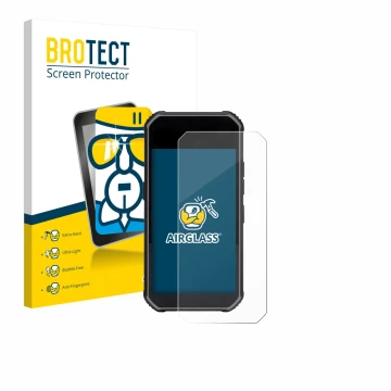 Face avant d’un emballage produit avec le logo de la marque BROTECT. À côté, l’appareil SkyCaddie Pro 5X est représenté avec l