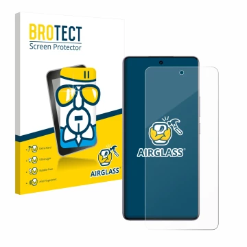 Face avant d’un emballage produit avec le logo de la marque BROTECT. À côté, l’appareil realme 15 Pro est représenté avec la p