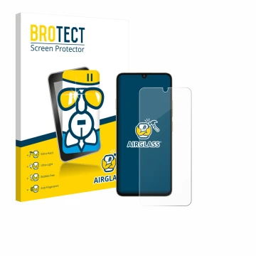 Face avant d’un emballage produit avec le logo de la marque BROTECT. À côté, l’appareil Oukitel C59 Pro est représenté avec la