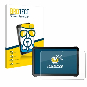 Face avant d’un emballage produit avec le logo de la marque BROTECT. À côté, l’appareil Fossibot DT3 5G est représenté avec la