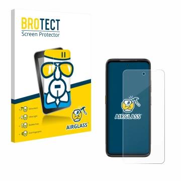 Face avant d’un emballage produit avec le logo de la marque BROTECT. À côté, l’appareil Ulefone Armor 23 Ultra est représenté 