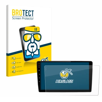 Face avant d’un emballage produit avec le logo de la marque BROTECT. À côté, l’appareil Junsun V2 Plus 10
