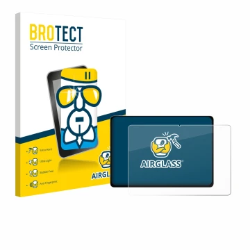 Face avant d’un emballage produit avec le logo de la marque BROTECT. À côté, l’appareil Honor Magicpad 3 est représenté avec l