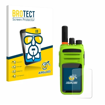 Face avant d’un emballage produit avec le logo de la marque BROTECT. À côté, l’appareil Talkpod N58 Plus est représenté avec l