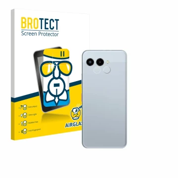 Face avant d’un emballage produit avec le logo de la marque BROTECT. À côté, l’appareil Telekom T Phone 3 (Caméra UNIQUEMENT) 